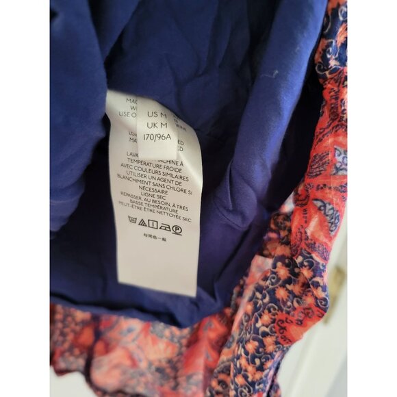 Free People Teegan Peach Mini Boho floral Dress size Medium - Picture 9 of 9